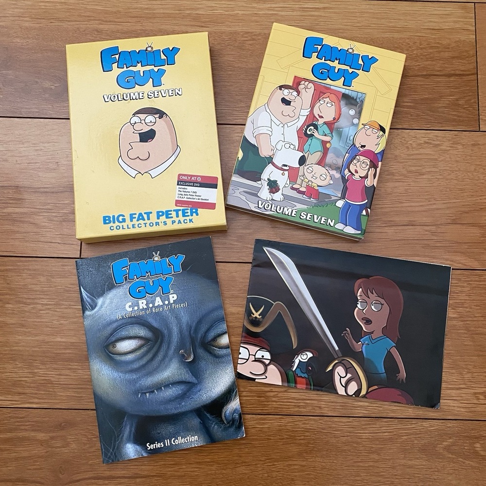 Family Guy Volume Seven Big Fat Peter Collectors Pack Target DVD Book Poster